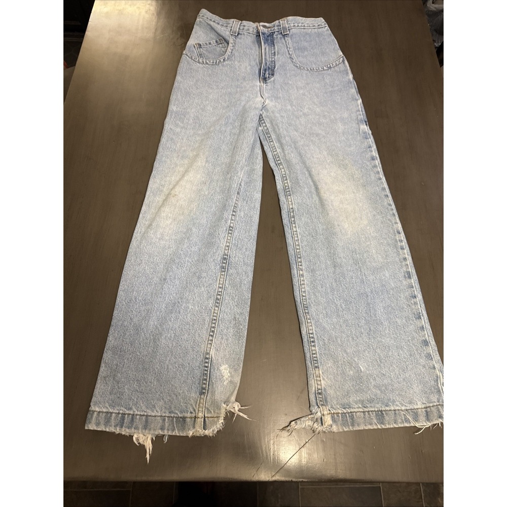 Vtg 90s Zonz Jean Size 27x27 Baggy Jnco Style Big  Pocket Wide Leg Y2K Youth